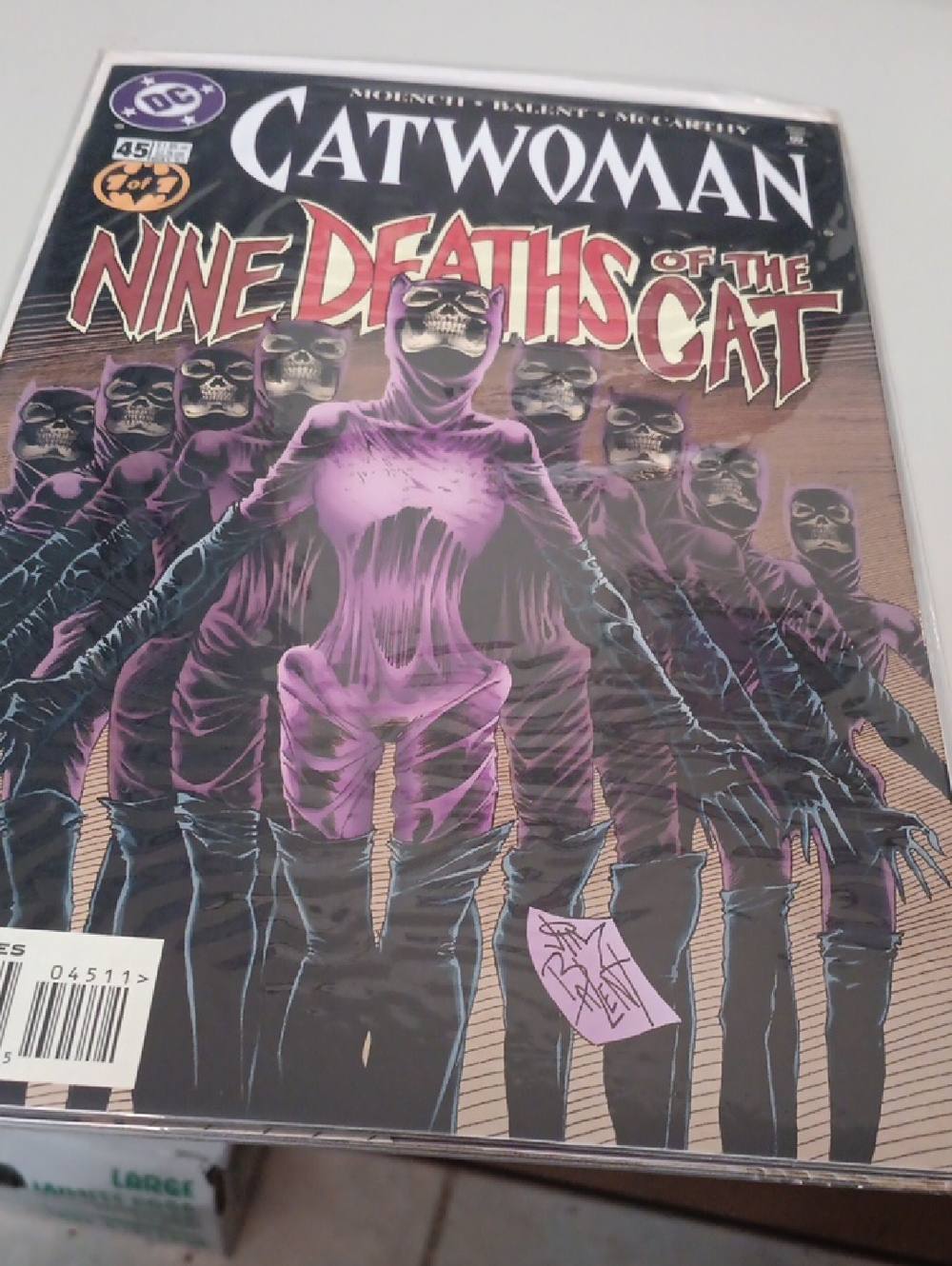 DC Catwoman Comic Cover — Purple & Black In A Sleeve